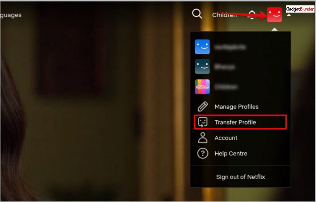 Transfer Netflix profile