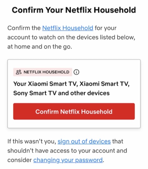 set up or update Netflix Household Step-4