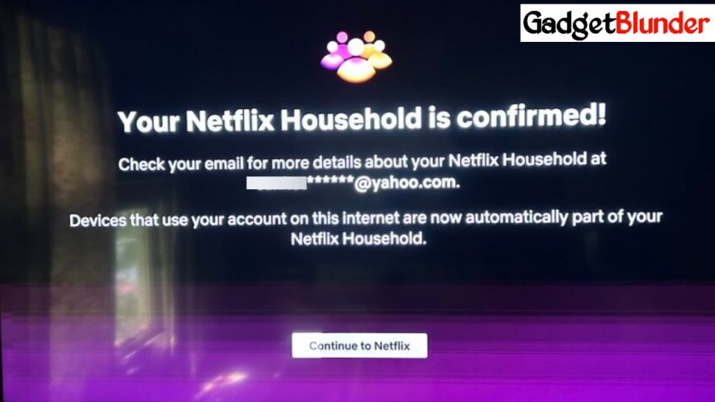 set up or update Netflix Household Step-5