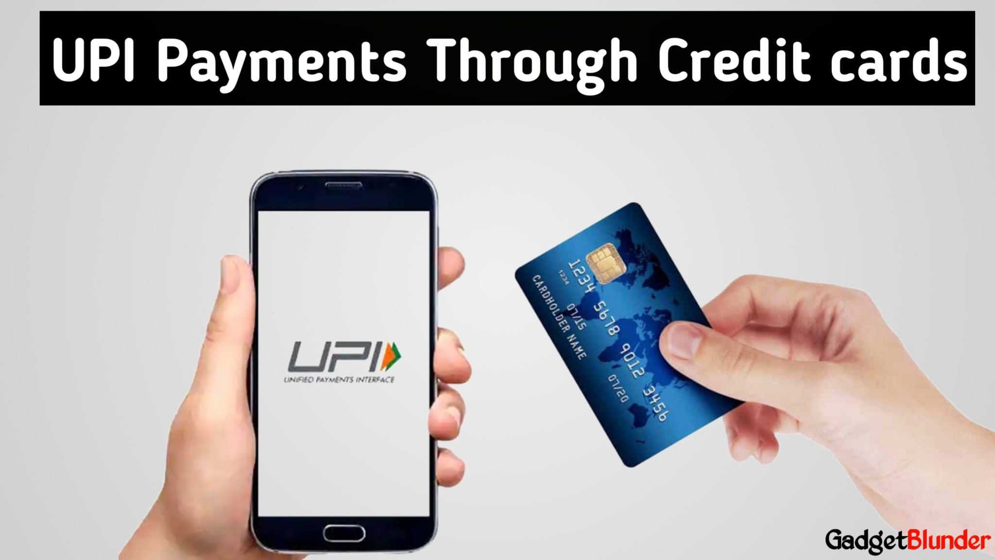 UPI payments through credit cards